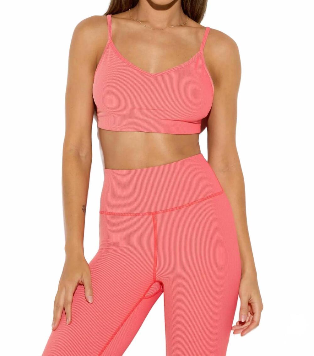 NEW SPIRITUAL GANGSTER eros bra top in sunset red